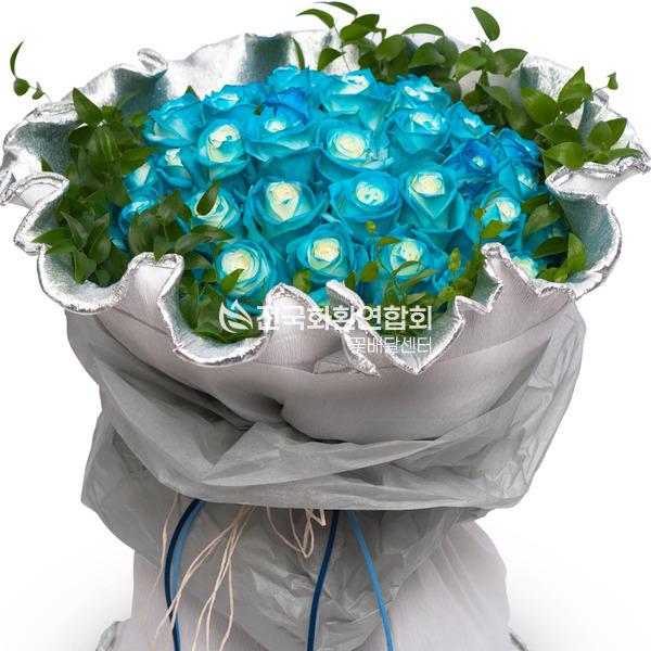 파랑장미꽃다발(예약상품)